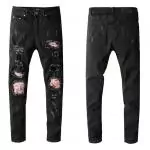 amiri jeans prix bas skinny fit ar6620 noir